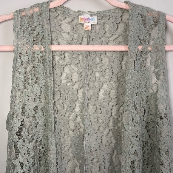 Lace Lularoe Joy Longline Vest - Picture 2 of 9